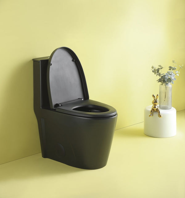 English Elm Toilet Floor Bolt Cap Set Matte Black Powder Coated Modern Bathroom Hardware Finish W1573108940