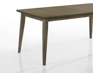 English Elm Bistro Walnut Rectangular Dining Table Seats Six with Distressed Split Wood Top B061110678