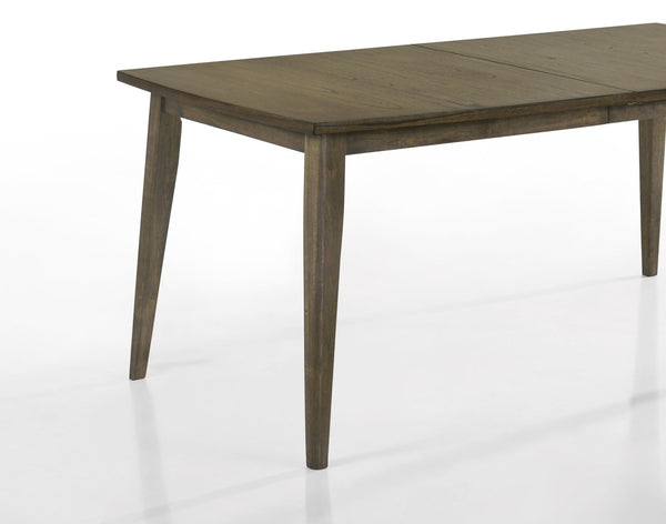 English Elm Bistro Walnut Rectangular Dining Table Seats Six with Distressed Split Wood Top B061110678