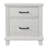 Hearth and Haven 3-Piece Bedroom Set with Queen Size Bed and 2 Nightstand, White BS300545AAK