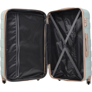 English Elm Luggage Sets 3 Piece Abs Hardshell Expandable Spinner Suitcase with Tsa Lock PP531903AAE