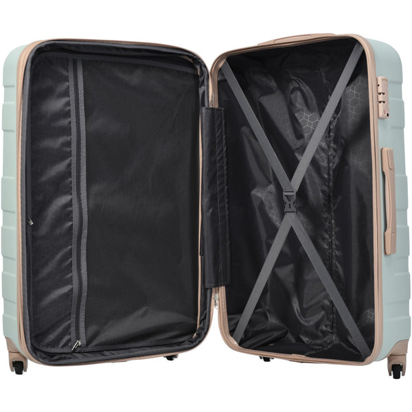 English Elm Luggage Sets 3 Piece Abs Hardshell Expandable Spinner Suitcase with Tsa Lock PP531903AAE