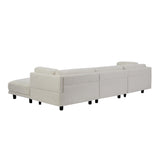 English Elm Upholstery Convertible Sectional Sofa, L Shaped Couch With Reversible Chaise