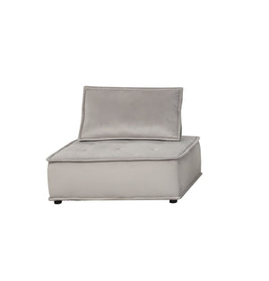 English Elm Anna Tufted Velvet Modular Sectional with Ottoman for Spacious Living Rooms B061S00711
