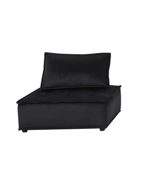 English Elm Anna Tufted Velvet Modular Sectional with Ottoman for Spacious Living Rooms B061S00698