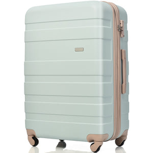 English Elm Luggage Abs Hardshell 3 Piece Set Spinner Wheels Tsa Lock Lightweight Travel Suitcases N726P203164E