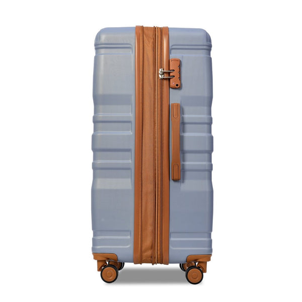English Elm Luggage 3 Piece Hardshell Abs Spinner Set with Tsa Lock Expandable Travel Suitcase PP291792AAI