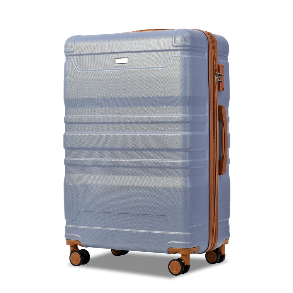 English Elm Luggage 3 Piece Hardshell Abs Spinner Set with Tsa Lock Expandable Travel Suitcase PP291792AAI