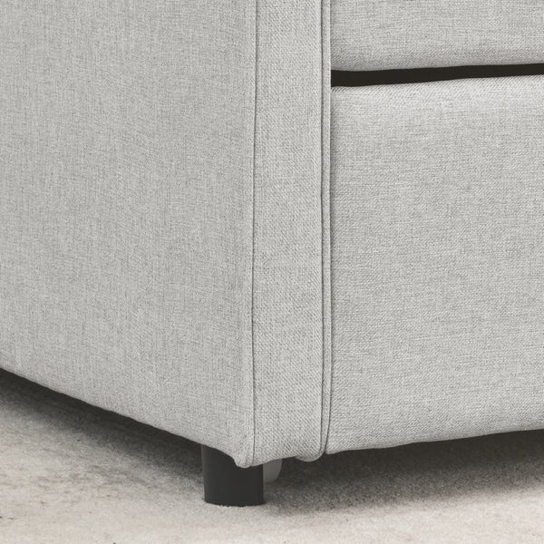 English Elm Twin Size Daybed With Trundle - Upholstered Tufted Sofa Bed, Chic Waved Arms, Ideal For Guests W1413S00012-GIGA