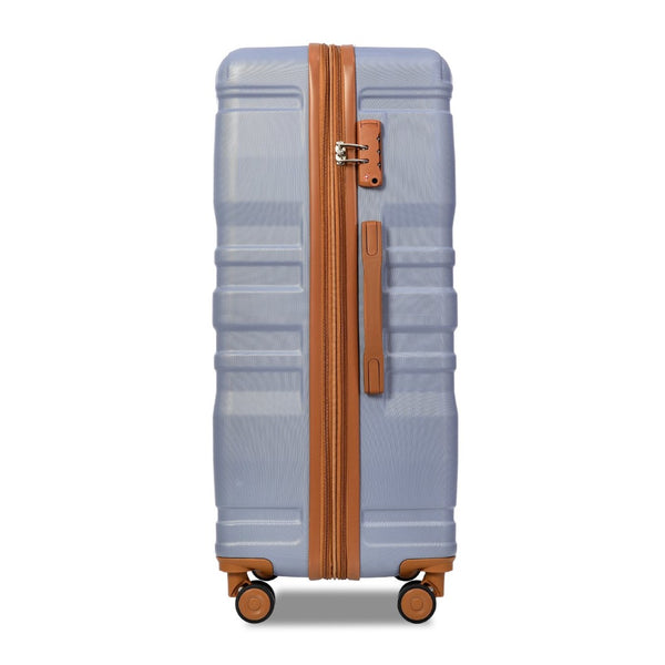 English Elm Luggage 3 Piece Hardshell Abs Spinner Set with Tsa Lock Expandable Travel Suitcase PP291792AAI
