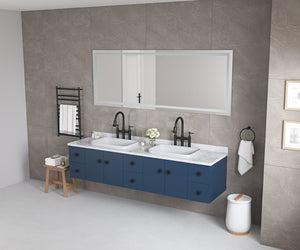 English Elm 84*30led Frameless Vanity Mirror Anti-fog Dimmable Smart Touch Bathroom Wall Mount W1272112755