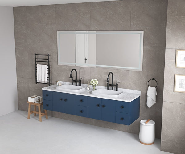 English Elm 84*30led Frameless Vanity Mirror Anti-fog Dimmable Smart Touch Bathroom Wall Mount W1272112755