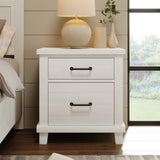 Hearth and Haven 3-Piece Bedroom Set with Queen Size Bed and 2 Nightstand, White BS300545AAK