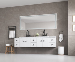 English Elm 84*30led Frameless Vanity Mirror Anti-fog Dimmable Smart Touch Bathroom Wall Mount W1272112755