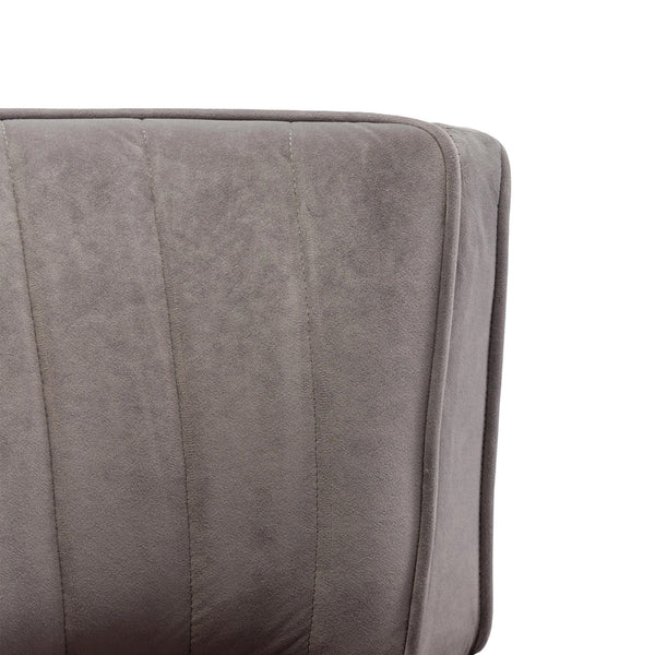 English Elm 360 Swivel Barrel Chair Plush Velvet Accent Sofa with High-Density Foam, Sturdy Frame, 300lb Capacity for Living Room Gray W395102772