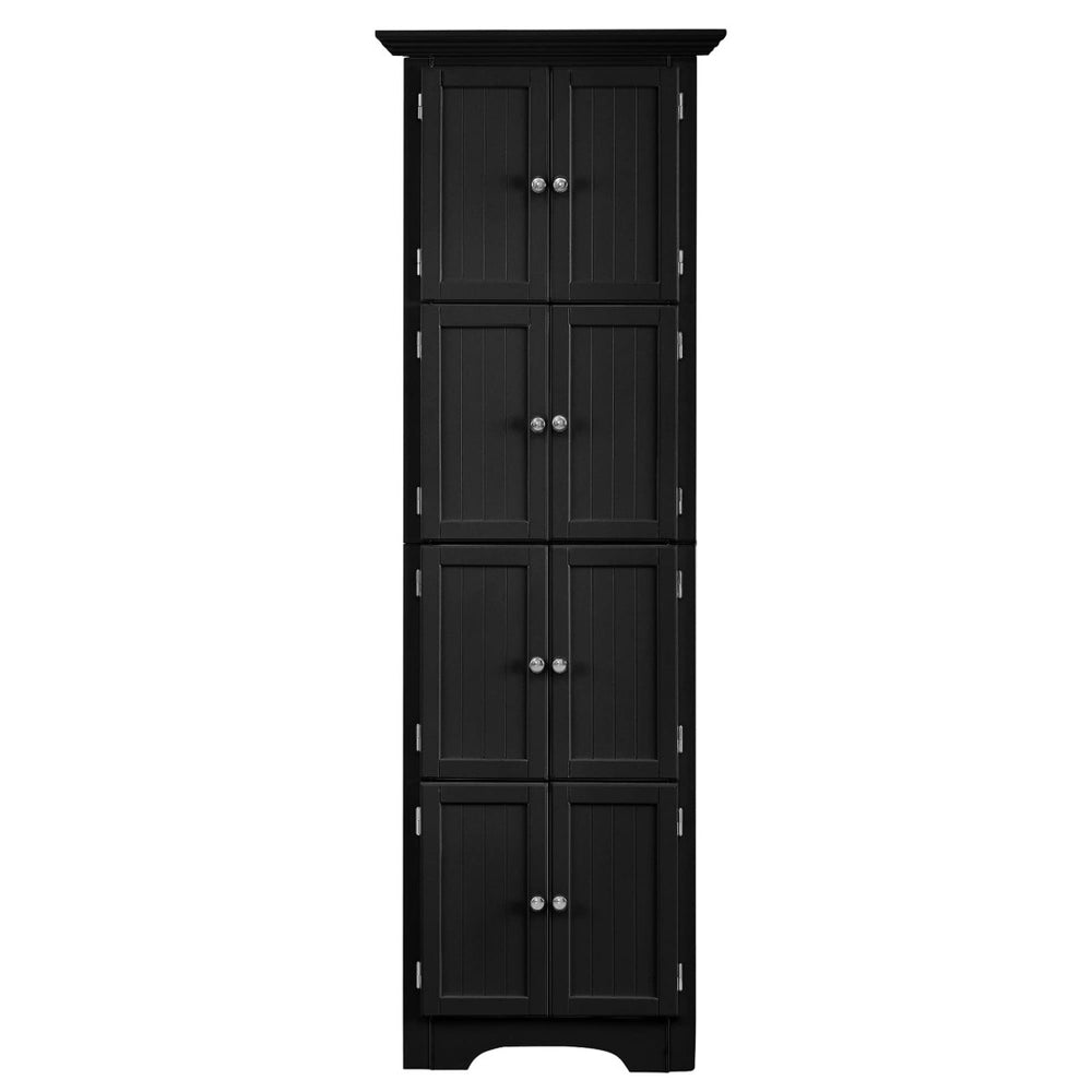 English Elm Tall Modern Storage Cabinet With 4 Adjustable Shelves, Stylish Doors For Living Room, Office & More W1693111250-GIGA