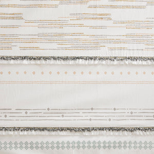 English Elm Cotton Boho Printed Curtain Panel With Tassel Trim, Light Filtering & Easy Hanging Design, 50"X84" B03596631