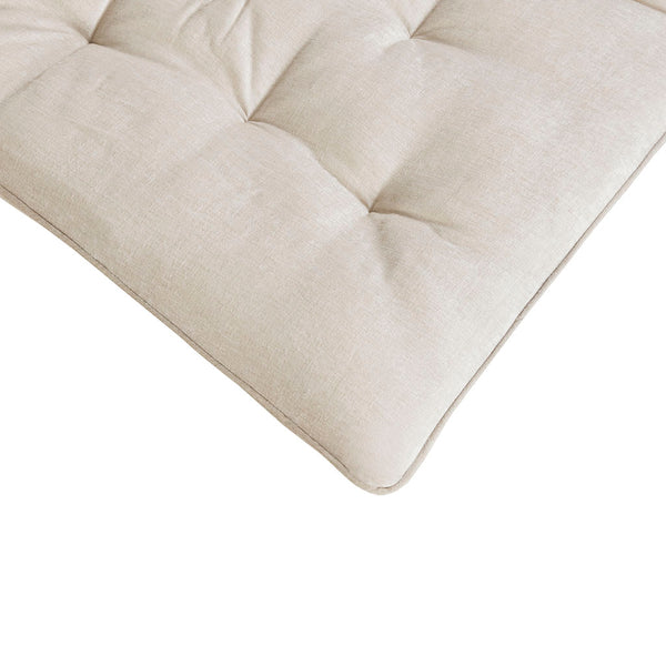 English Elm Poly Chenille Lounge Floor Pillow Cushion with Tufted Texture, Plush Polyester Fill, Travel Wrap Cozy Appeal Ivory 12.99 L x 12.99 W x 27.95 H B03596311