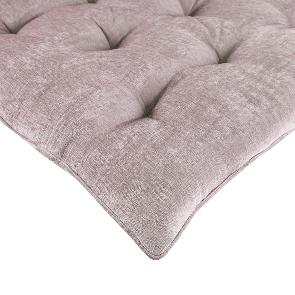 English Elm Poly Chenille Square Floor Pillow Cushion with Tufted Scalloped Edge, Soft Textured Chenille Comfort for Lounging Blush 12.99 L x 12.99 W x 27.76 H B03596307