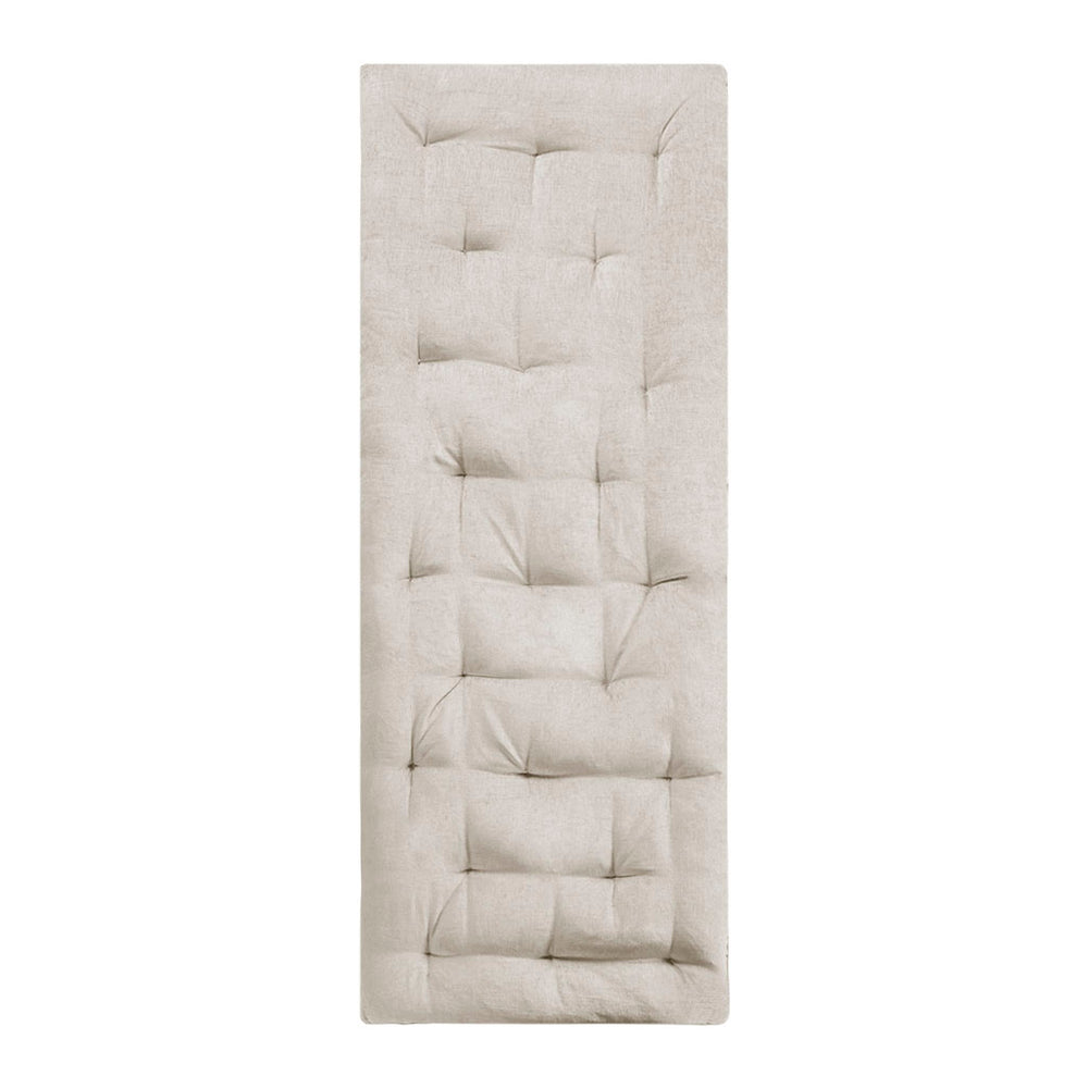 English Elm Poly Chenille Lounge Floor Pillow Cushion with Tufted Texture, Plush Polyester Fill, Travel Wrap Cozy Appeal Ivory 12.99 L x 12.99 W x 27.95 H B03596311