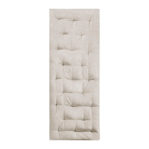 English Elm Poly Chenille Lounge Floor Pillow Cushion with Tufted Texture, Plush Polyester Fill, Travel Wrap Cozy Appeal Ivory 12.99 L x 12.99 W x 27.95 H B03596311