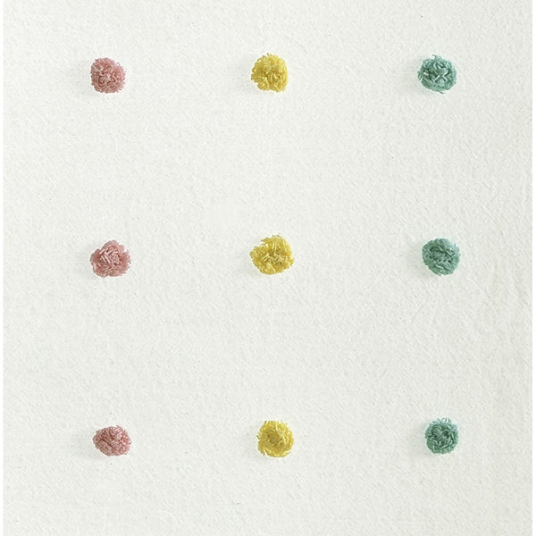 English Elm Cotton Callie Jacquard Pom Pom Curtain Panel 50x84" OEKO-TEX 100% Cotton Lined Rod Pocket Panel B03596330