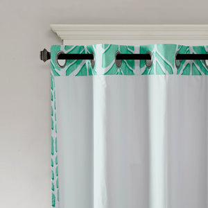 English Elm Printed Total Blackout Curtain Panel - Modern Chevron Design, 100% Light Blocking, Easy Care & Insulation B03596320-GIGA