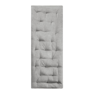 English Elm Poly Chenille Lounge Floor Pillow Cushion with Tufted Texture, Plush Polyester Fill, Travel Wrap Cozy Appeal Grey 12.99 L x 12.99 W x 27.95 H B03596312