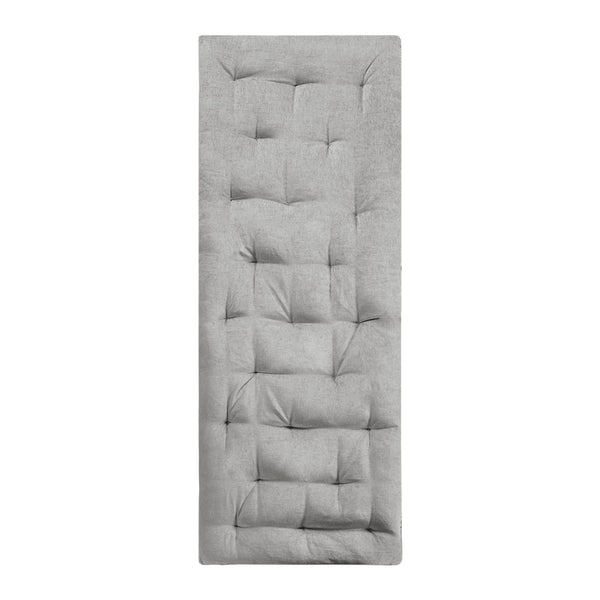 English Elm Poly Chenille Lounge Floor Pillow Cushion with Tufted Texture, Plush Polyester Fill, Travel Wrap Cozy Appeal Grey 12.99 L x 12.99 W x 27.95 H B03596312