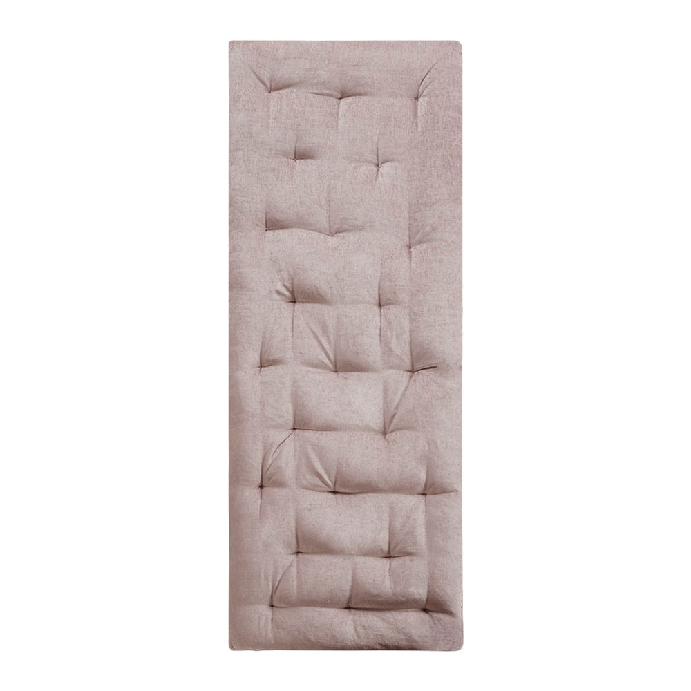 English Elm Poly Chenille Square Floor Pillow Cushion with Tufted Scalloped Edge, Soft Textured Chenille Comfort for Lounging Blush 12.99 L x 12.99 W x 27.76 H B03596307