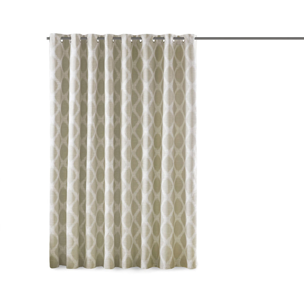 English Elm Printed SunSmart Blakesly Ikat Blackout Patio Panel with Energy-Saving FoamBack, Silver Grommets, 100x84" Multicolor 3.54 L x 10.24 W x 12.2 H B03599827
