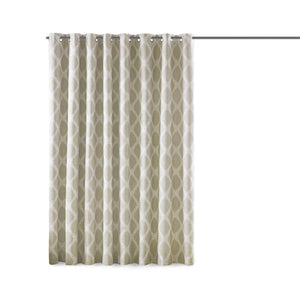 English Elm Printed SunSmart Blakesly Ikat Blackout Patio Panel with Energy-Saving FoamBack, Silver Grommets, 100x84" Multicolor 3.54 L x 10.24 W x 12.2 H B03599827