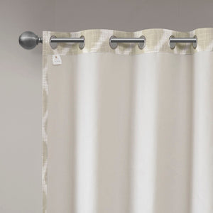 English Elm Printed Ikat Blackout Curtain Panel - Stylish Window Treatment For Energy Savings & Privacy Control B03599803-GIGA