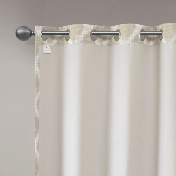 English Elm Printed Ikat Blackout Curtain Panel - Stylish Window Treatment For Energy Savings & Privacy Control B03599803-GIGA