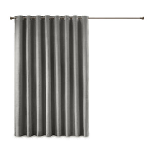 English Elm Printed Heathered Blackout Window Patio Panel SunSmart Maya Energy-Saving Textured Privacy Drapes Grey 12.2 L x 10.24 W x 3.54 H B03599822