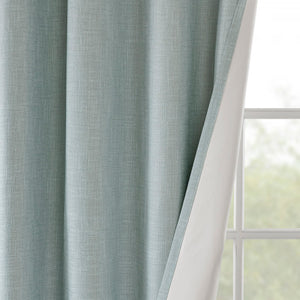 English Elm Printed Heathered Blackout Window Patio Panel SunSmart Maya Energy-Saving Textured Privacy Drapes Dusty Seafoam 12.2 L x 10.24 W x 3.54 H B03599824