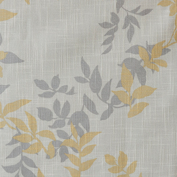 English Elm Printed Botanical Blackout Curtain Panel — SunSmart Julie textured polyester slub with noise-reducing foamback for energy savings and privacy, silver grommet top, 50x95" Yellow 3.05 L x 10.24 W x 8.66 H B03599780