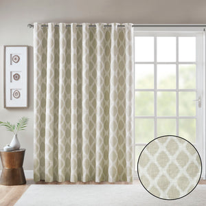 English Elm Printed SunSmart Blakesly Ikat Blackout Patio Panel with Energy-Saving FoamBack, Silver Grommets, 100x84" Multicolor 3.54 L x 10.24 W x 12.2 H B03599827