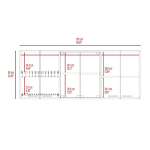 English Elm White 2-Piece Kitchen Set: Stylish Island & Wall Cabinet For Modern Storage & Prep Solutions B062S00234-GIGA