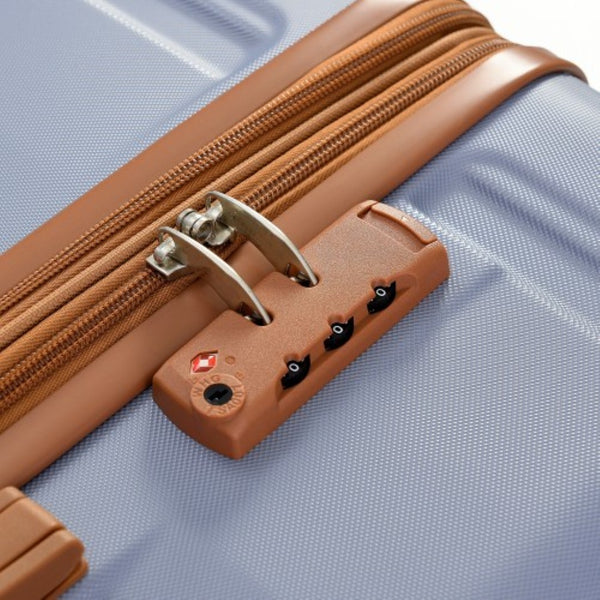 English Elm Luggage 3 Piece Hardshell Abs Spinner Set with Tsa Lock Expandable Travel Suitcase PP291792AAI