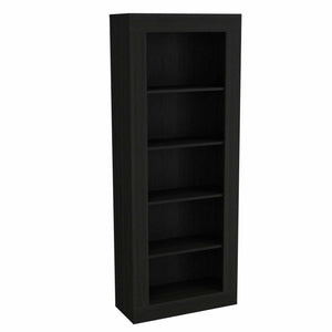English Elm 5-Shelf Bookcase Wenge – Contemporary 5-Tier Open Shelf Organizer, Space-Saving Display Unit for Books and Decor (70.35" H) B062S00217