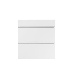 English Elm BB02-24-101, Glossy White Integrated Basin with Overflow — Seamless Solid Surface Design for Luxury Baths W1865P321777