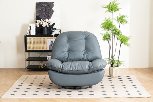 English Elm Power Recliner 270° Swivel Glider with Bluetooth Speakers, USB Charger, Phone Holder & Snack Storage DARK GREY W1752106963