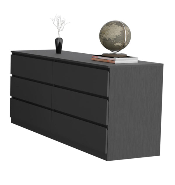 English Elm 3-Piece Bedroom Set: Stylish Wenge & Pine Nightstands And Dresser With Ample Storage & Functionality B062S00227