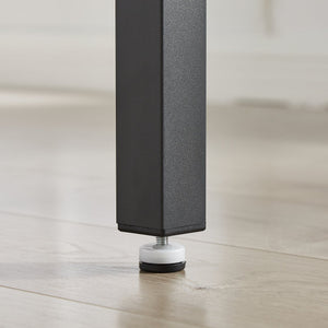 English Elm Bar Table Set with 4 PU Backrest Stools, Grey – Spacious 47.24"x23.62" Top, Thick Steel Frame, Cozy Seats W1162102876