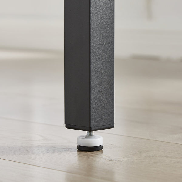 English Elm Bar Table Set with 4 PU Backrest Stools, Grey – Spacious 47.24"x23.62" Top, Thick Steel Frame, Cozy Seats W1162102876