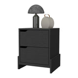 English Elm Ralston 2-Drawer Nightstand In Black