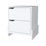 English Elm Ralston 2-Drawer Nightstand In White