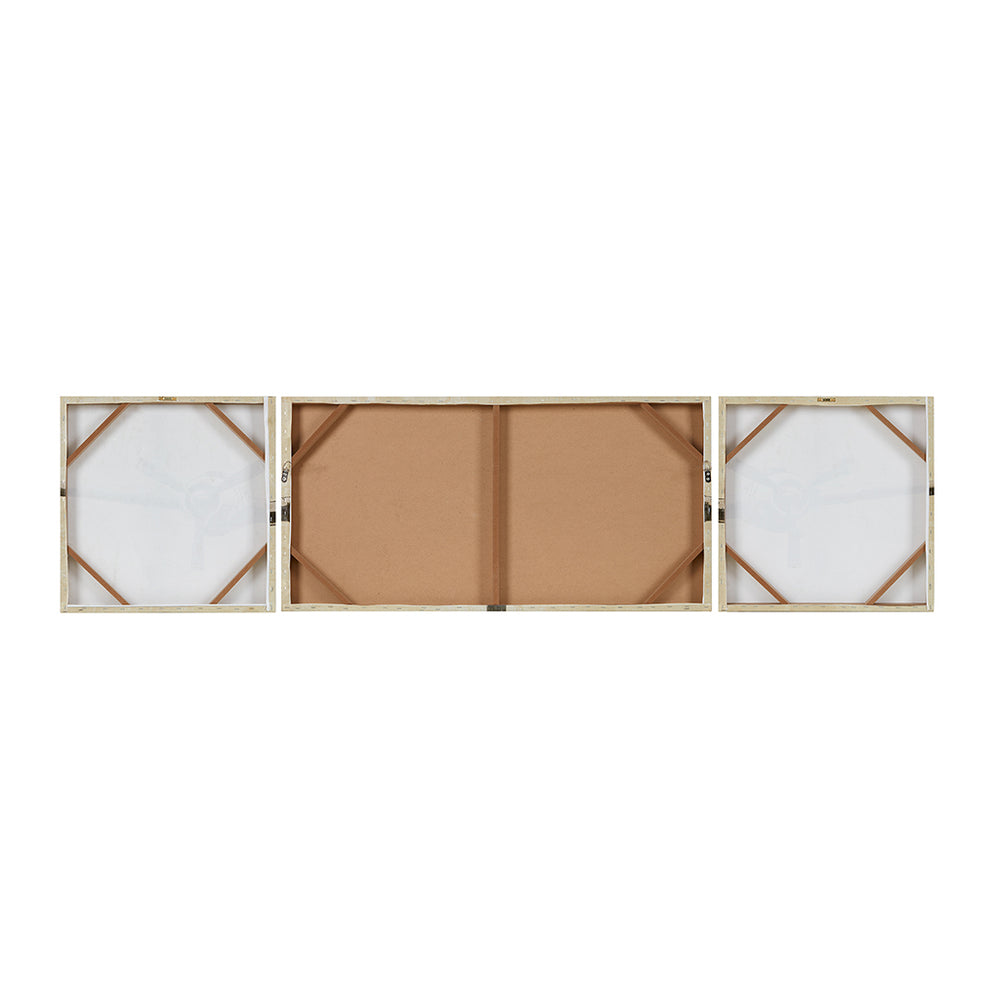 English Elm Triptych Flight Time 3-Piece Canvas Wall Art Set by Doug Hernandez — Glossy Gel Coat Airplane Triptych, Fade-Resistant Decor B03596402