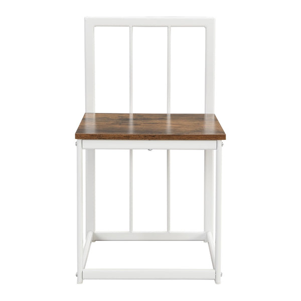 English Elm Topmax Faux Marble 7 Piece Dining Set Seats Six with Iron Frame Modern Glam Appeal White N717S000017K